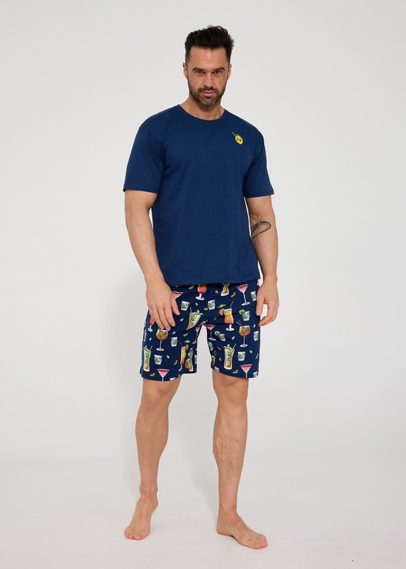 Pijama hombre Cornette 326/171 Fresh – 100% algodón, corto