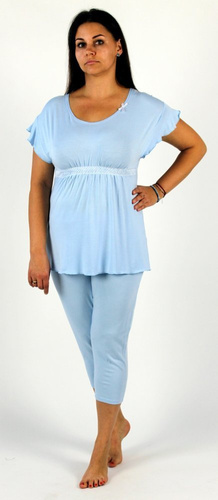 448 Julie Pijama 3/4 mujer - azul