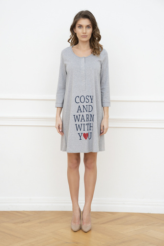 Bálsamo Camisa de Embarazo y Lactancia. manga 3/4 Italia Fashion - melange