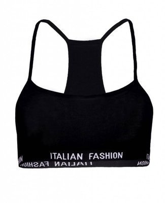 Nikola Sujetador para niña, tirante estrecho Italian Fashion- negro