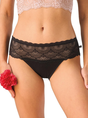 Braguitas mujer Key LPC 156 bambú cintura alta encaje pack 2 cómodas