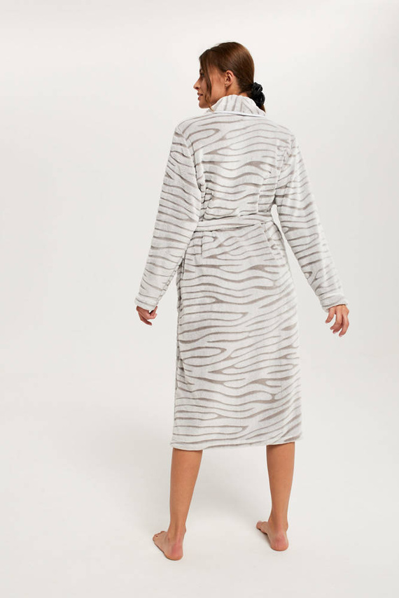 Albornoz polar Asma Ladies Italian Fashion - gris