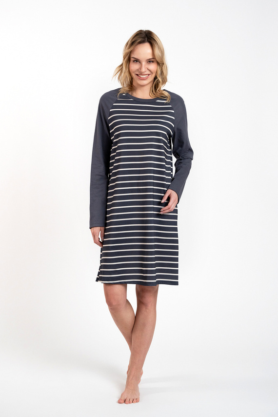 Camisón Oda Moda Italiana - estampado grafito