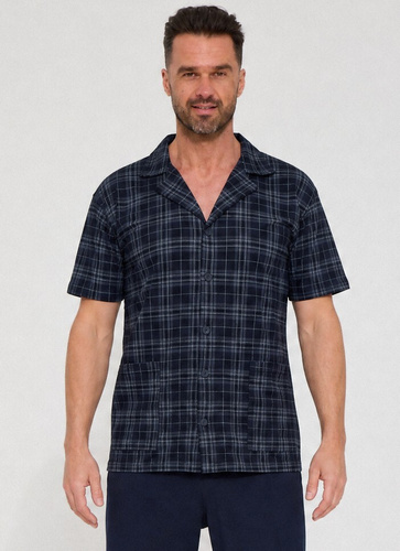 Pijama para hombre Cornette 318/63 100% algodón manga corta pantalón largo
