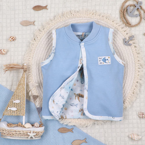 ABN-5458 Chaleco Sea Of Joy Nini - algodón orgánico, cierre cómodo