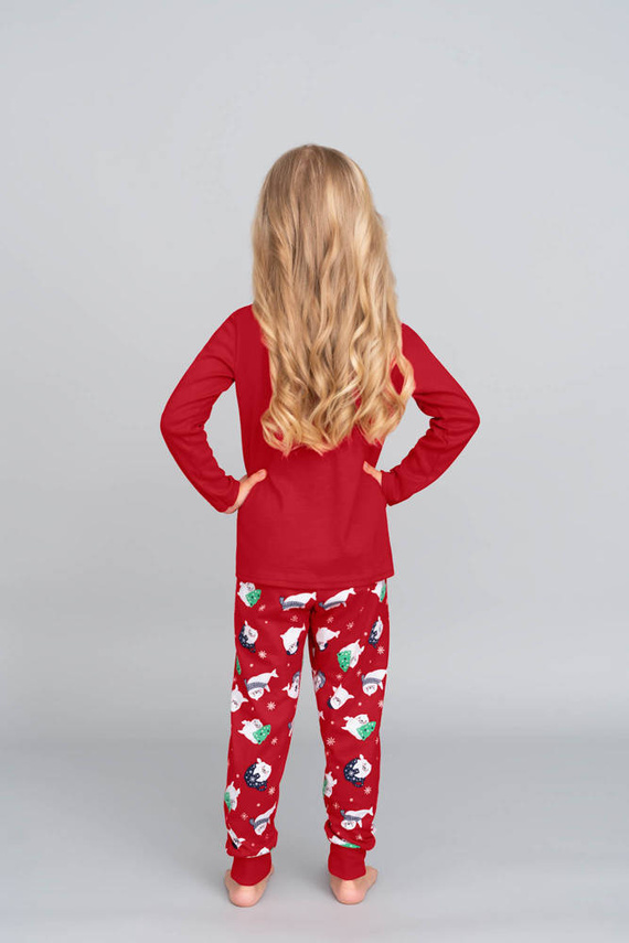 Kasjana Pijama de niña Italian Fashion- rojo/estampado rojo