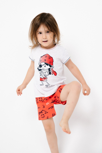 Marina Pijama de niña Moda Italiana - light melange