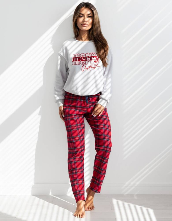 Pijama de mujer Gween Soft/Flannel Sensis - gris