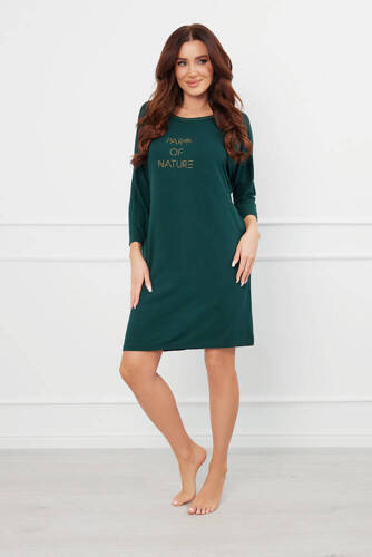 Natura 3/4 camisón Moda Italiana - verde