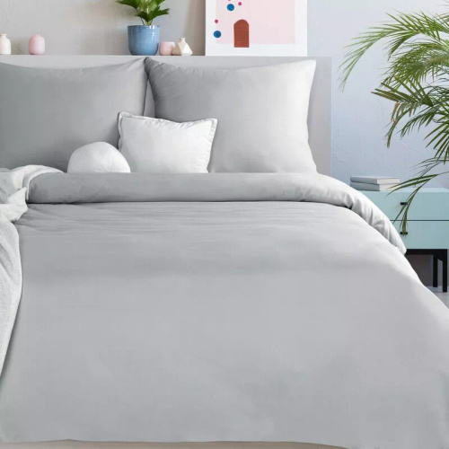 Ropa de cama MI de microfibra Eurofirany suave con cremallera 100% poliéster plateado