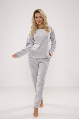 669 Pijama de señora suave De Lafense - gris