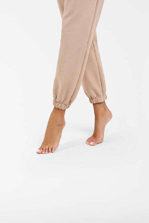 Viva Pantalones de chándal de moda para mujer - beige