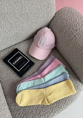 Calcetines mujer algodón Milena 1313-002 – canalé cómodos diario yellow