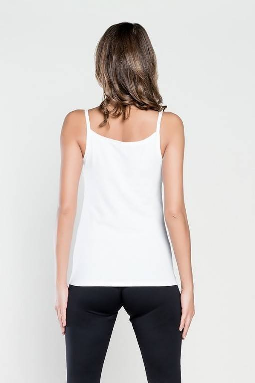 Camisa Ibiza Tirantes estrechos Mujer Moda Italiana- turquesa