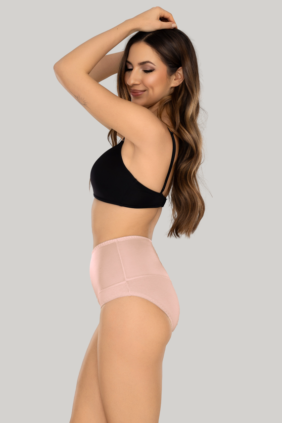 Iga Mitex Braguitas moldeadoras rosas de talle alto que estilizan el abdomen