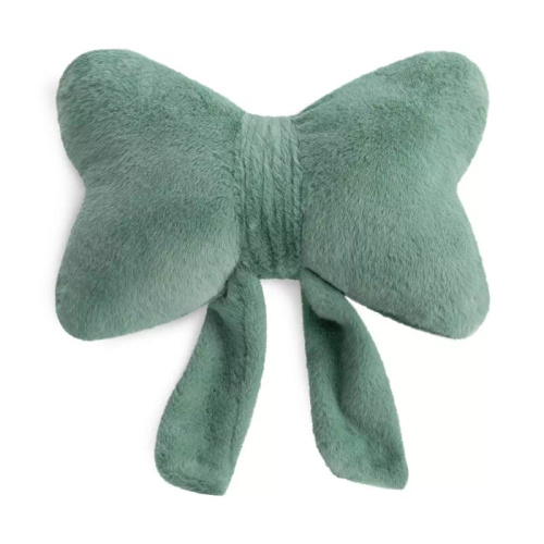 Eurofirany Wiosna 135 – cojín decorativo 37x10x30 con lazo sage