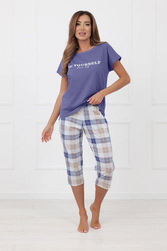 Pijama mujer Rima Italian Fashion 100% algodón manga corta 3/4