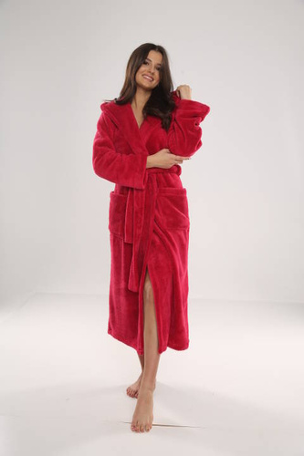 807 Luna II Ladies' Long Dressing Gown Forex - frambuesa