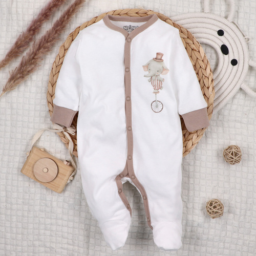 ABN-5586 Circus Baby Pajac Nini - 100% algodón orgánico, antialérgico, producción polaca