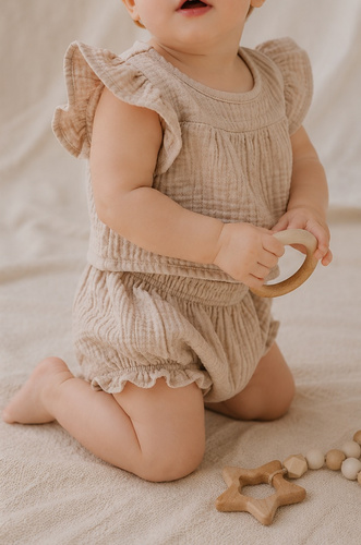 Mamatti BY50015 bloomers de muselina para bebé ligeros y frescos verano