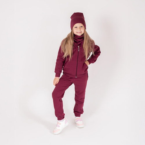 217274 Pantalones de chándal Alisa Nicol - algodón, burdeos