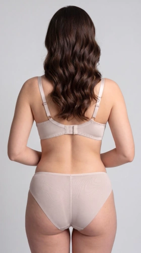 Braguitas Claudine Unikat beige bordadas elegantes de tul transparente