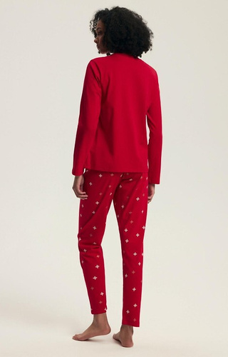 43718 Pijama de mujer Dotie Christmas Henderson rojo - manga larga y pantalón
