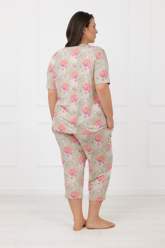 Pijama señora Harmonia Italian Fashion pantalón manga corta 3/4 viscosa