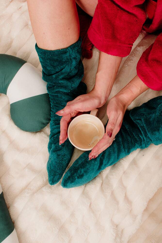 553/554 Calcetines de dormir Wellsoft Smooth De Lafense - verde