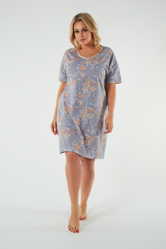 Camisón Kasos, manga corta Moda Italiana - estampado