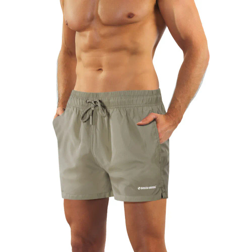 Sesto Senso bañador hombre shorts de playa secado rápido con bolsillos khaki