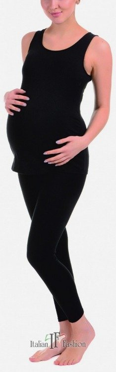 Camiseta mujer Ewelina tirante ancho Moda Italiana- negro