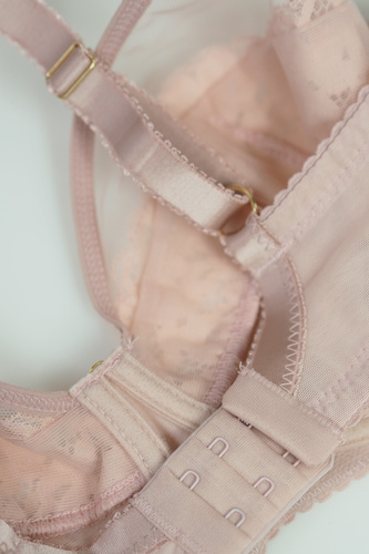 Mediolano Jasmin 19150 sujetador plunge encaje rosa escote V