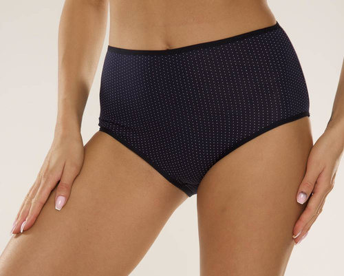 018 Sara De lafense braga alta - lunares azul marino