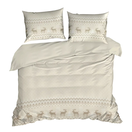 Lucas ropa de cama de Navidad Eurofirany beige - ranforce algodón, reversible