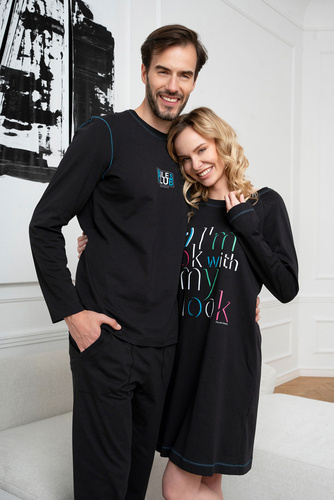 Camisón Olza Moda Italiana - negro