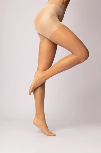 Mallas push up Mujer 15 DEN | Modelado, Transparente, Efecto lifting en la espalda Mona beige