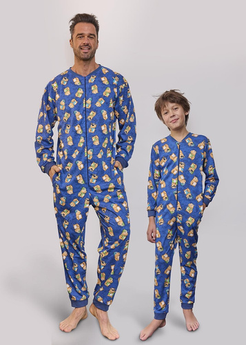 196/319 Mono de hombre Capybara 2 Cornette - algodón, denim, estampado divertido