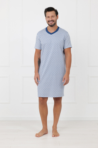 Camisón hombre Niger Italian Fashion algodón manga corta