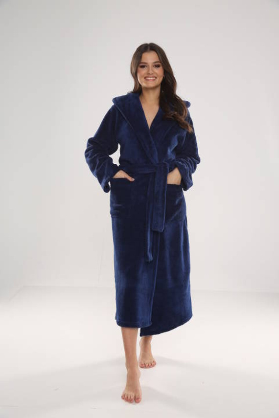 807 Luna II Bata larga de mujer Forex - Azul marino