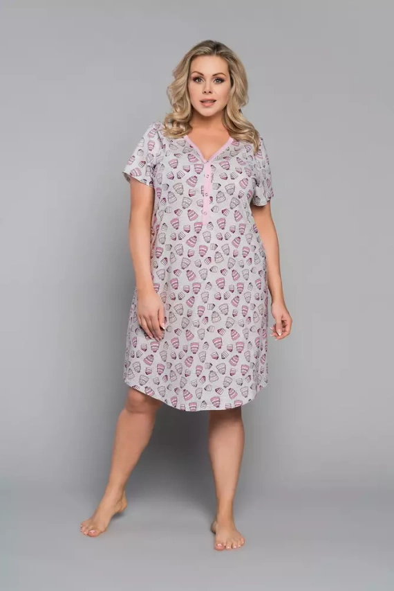 Camisa de manga corta Dolce Ladies Italian Fashion - estampado