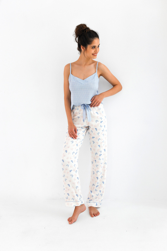 Pijama de mujer Edita Sensis - azul melange