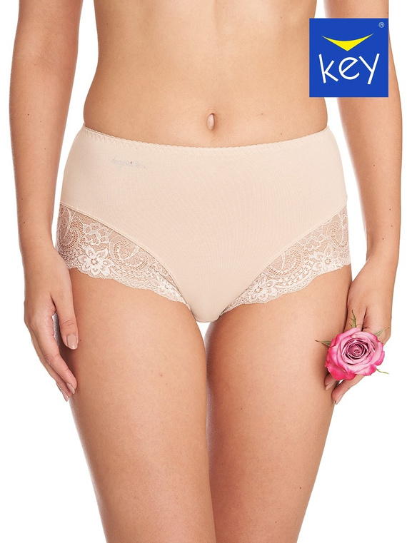 Braguitas mujer Key LPF 111 algodón con encaje y ajuste cómodo