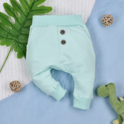 ABN-5574 Dino Explorer Pantalones de chándal Nini para niños - algodón orgánico, cintura cómoda