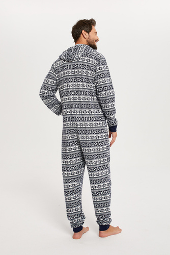 Mono Alaska Hombre Moda Italiana - azul marino