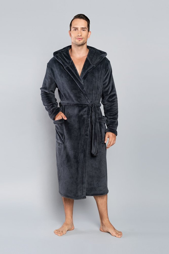 Mimas Albornoz con capucha para hombre Italian Fashion- camel