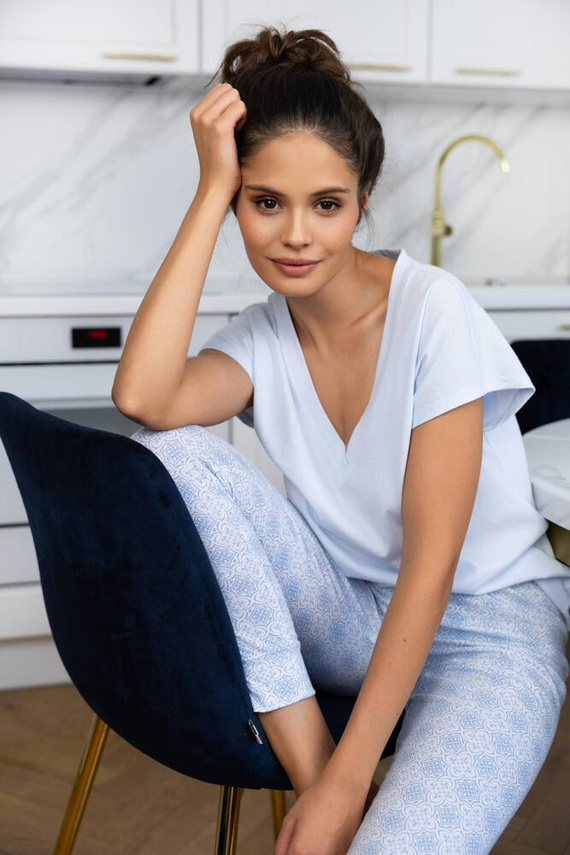 Pijama de mujer Evelina Sensis - azul