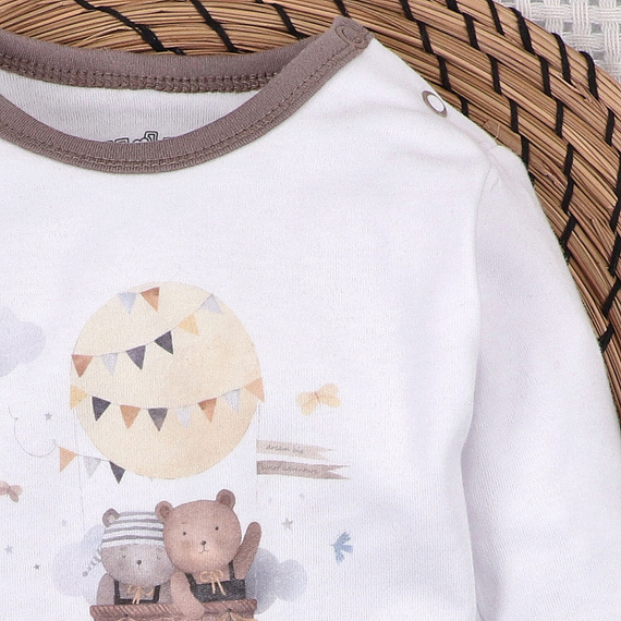 Body Nini 100% Balloon Friends algodón orgánico, fabricado en Polonia