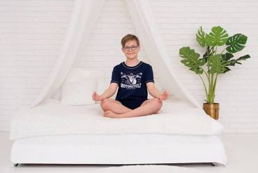 Gibson Pijama de manga corta para niño, pantalón Italian Fashion - azul marino