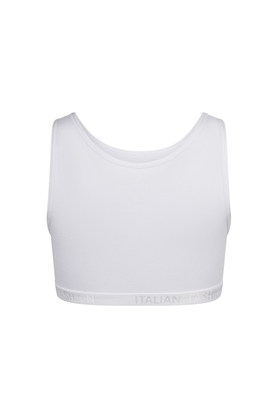 Nikola Sujetador de niña, tirante ancho Italian Fashion- blanco